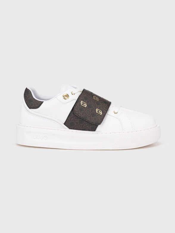 KYLIE 28 white sneakers with contrast details - 1