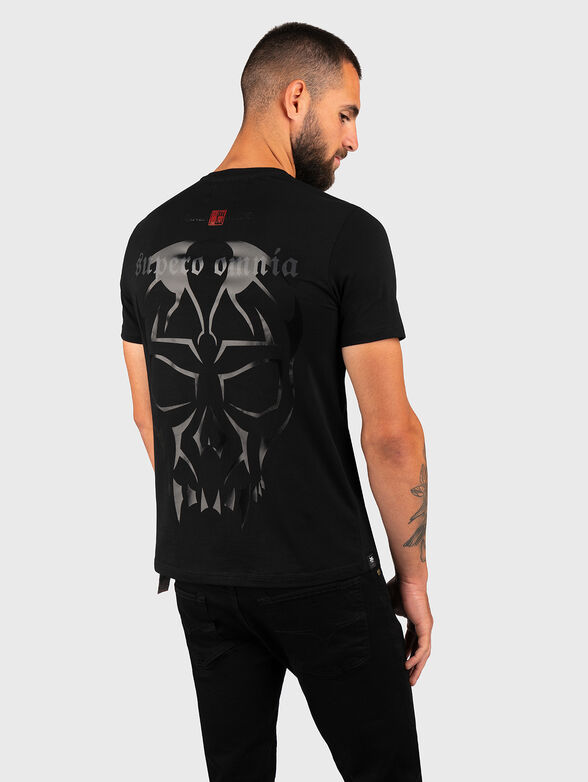 Black T-shirt with print  - 2