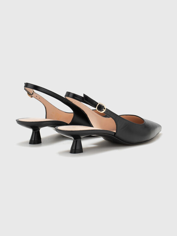Black leather shoes - 3