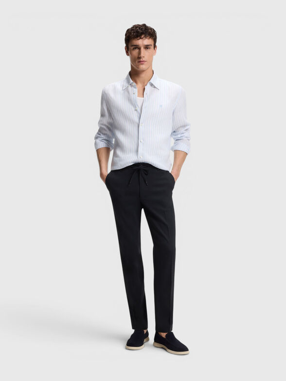 Linen-blend trousers - 4