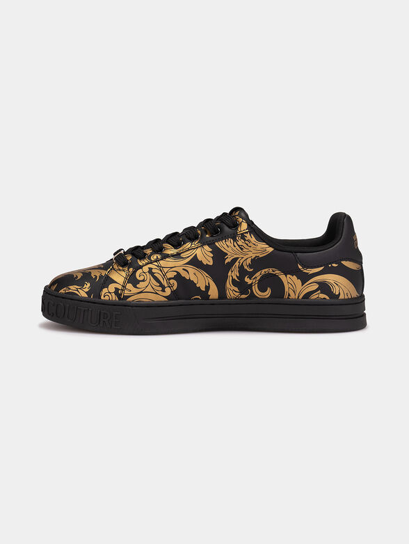 FONDO COURT 88 sneakers with gold baroque print - 4