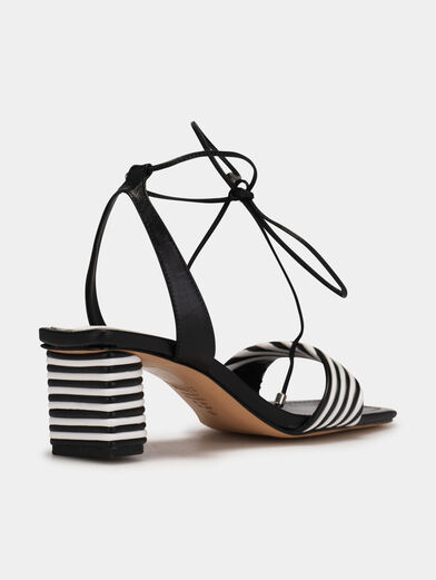 Black heeled sandals - 3