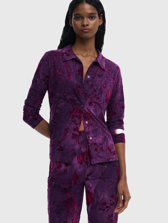 ALINA flared textured fluid pants - 4