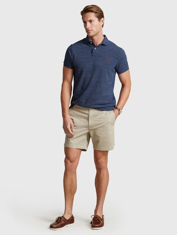 Dark blue cotton Polo-shirt - 2