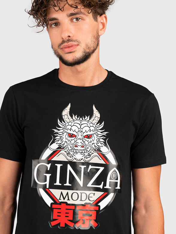 TS149 black T-shirt with print - 5