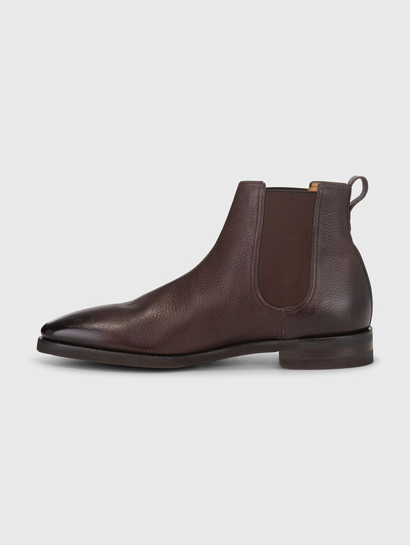 Brown leather boots  - 3