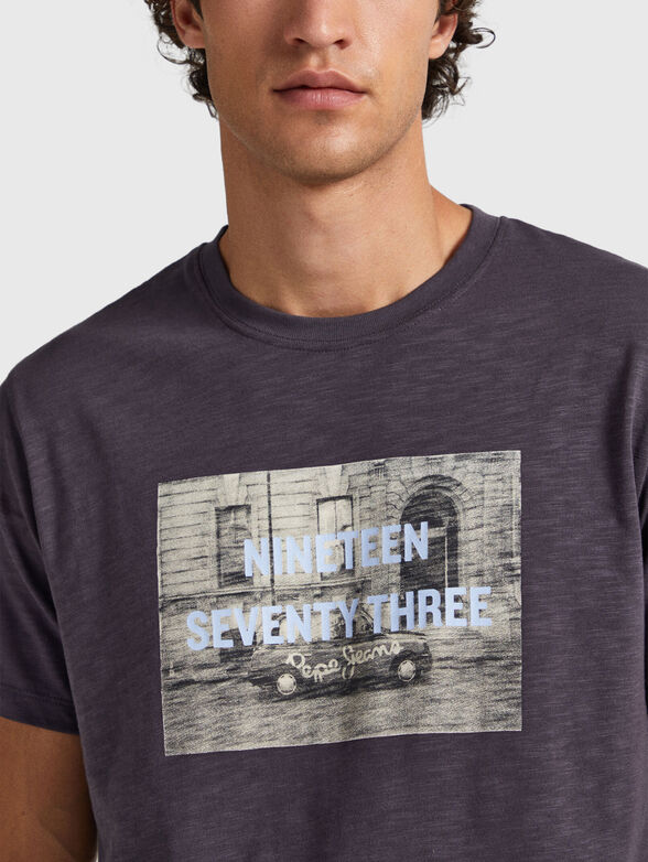 KALEM cotton T-shirt with print - 4
