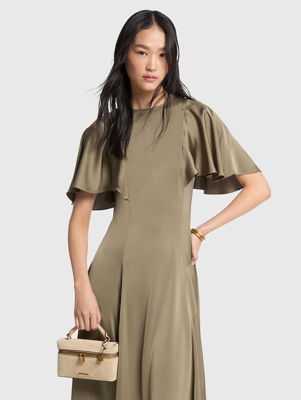 Saten midi dress - 3
