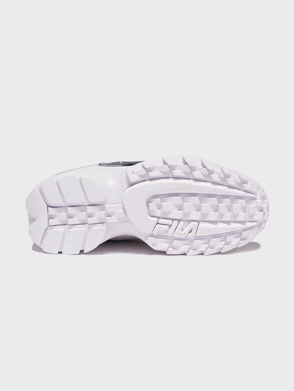 DISRUPTOR white sneakers with purple accents - 5