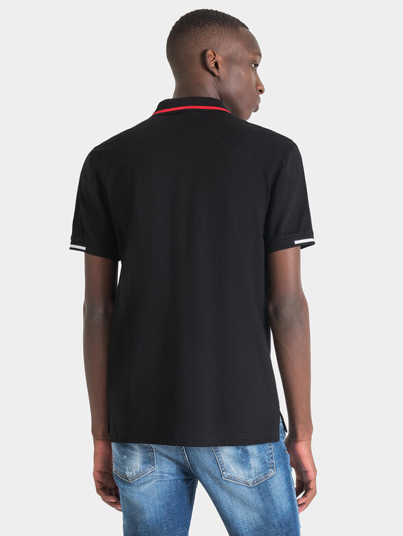 Cotton polo shirt with logo - 2