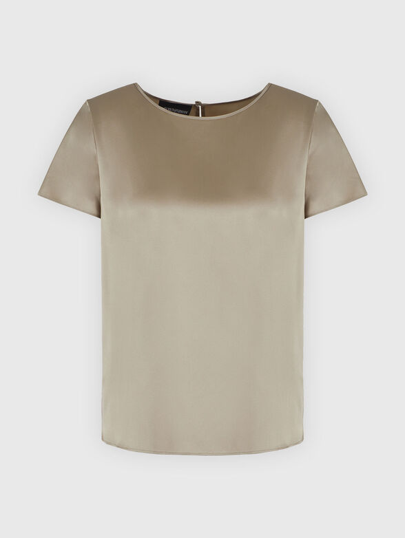 Short sleeved silk blouse - 1