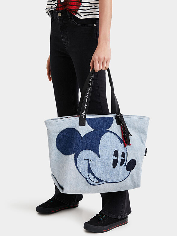 Shopper bag with Mickey Mouse print - 2