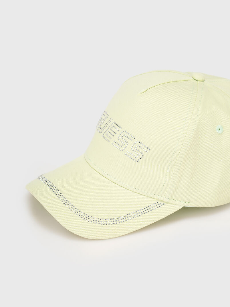 Baseball cap with rhinestones in black color  - 3