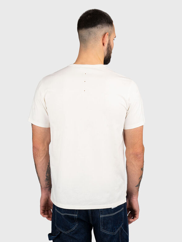 Cotton T-shirt with oval neckline - 2