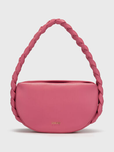 Pink bag with intertwined handle - 1