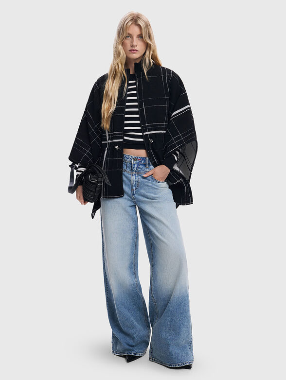 Wool blend poncho - 2