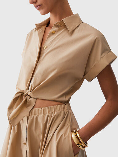 Midi shirt dress - 4