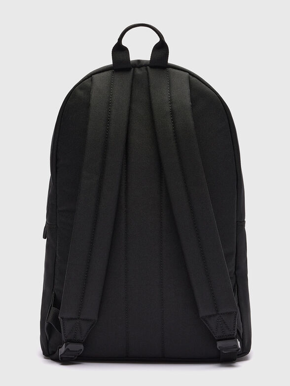 Unisex black backpack with logo detail - 2