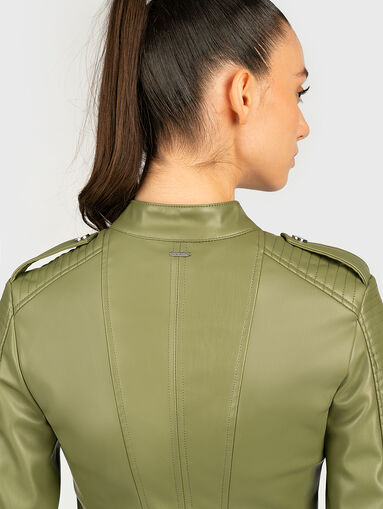 TAMMY Black faux leather jacket - 3