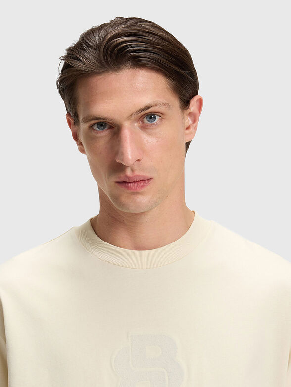 Cotton T-shirt with logo accent - 4