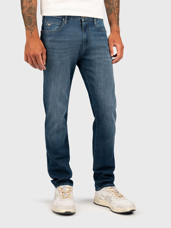 Slim jeans with worn effect - 1