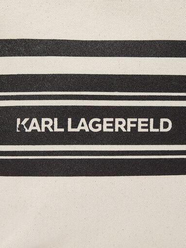 Beach bag with logo print - 4