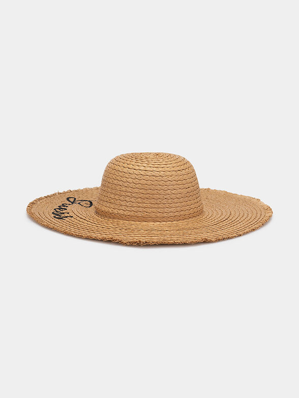Straw hat with logo embroidery - 2