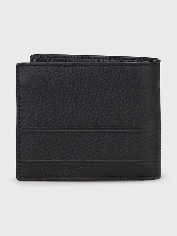 Leather wallet with embossed logo - 2