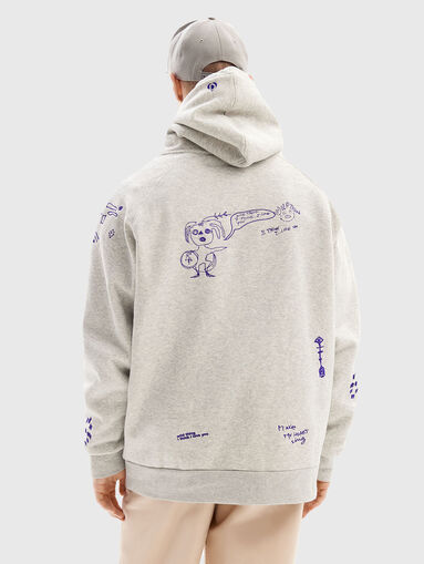 Sweatshirt with accent embroideries - 4