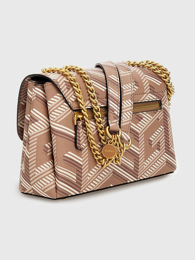 MONTREAL brown bag with contrasting print - 4