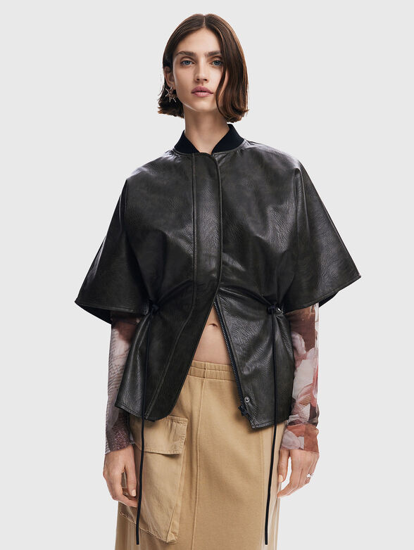 Poncho from eco leather - 1