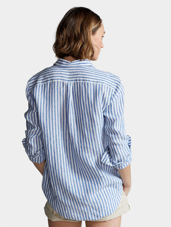 Linen striped shirt - 3