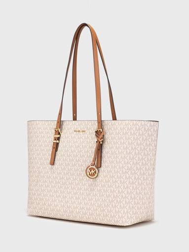 QUINN large tote bag with monogram - 3