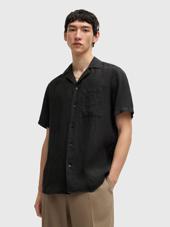 ELLINO short sleeved linen shirt - 1