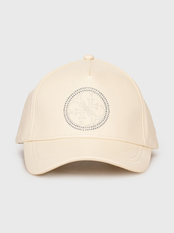 EDITH black faux leather cap  - 1