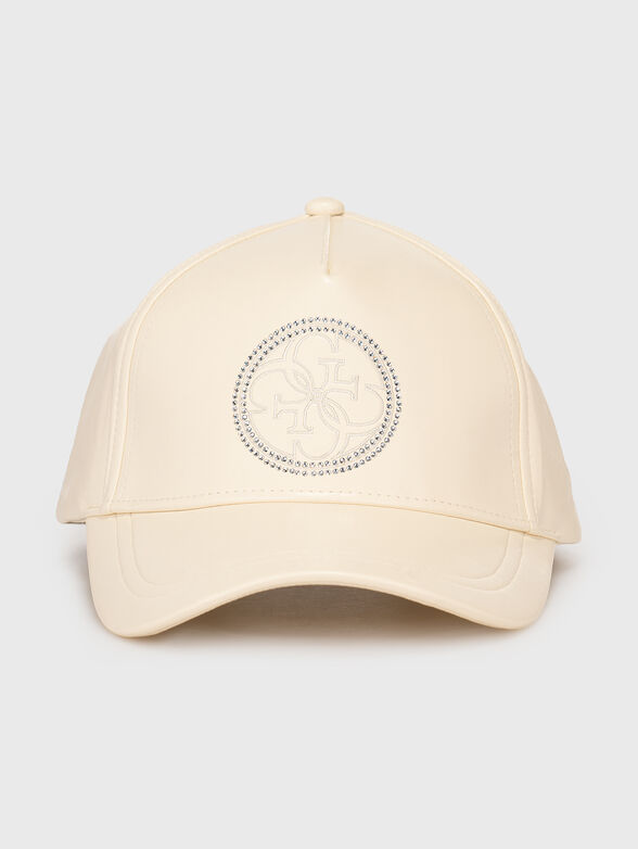 EDITH black faux leather cap  - 1