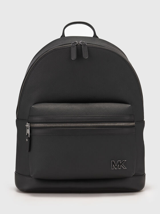 Leather backpack with logo - 1