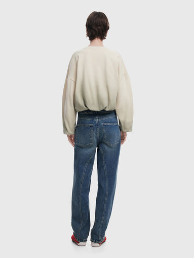 Short sweatshirt with print - 3