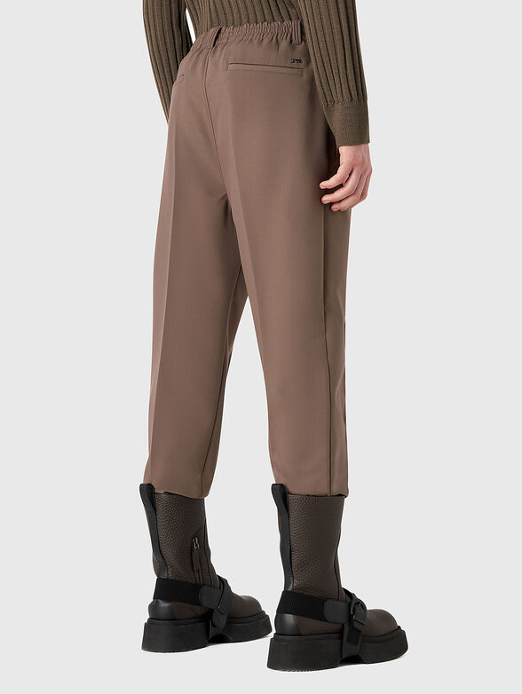 Brown trousers with hem - 2
