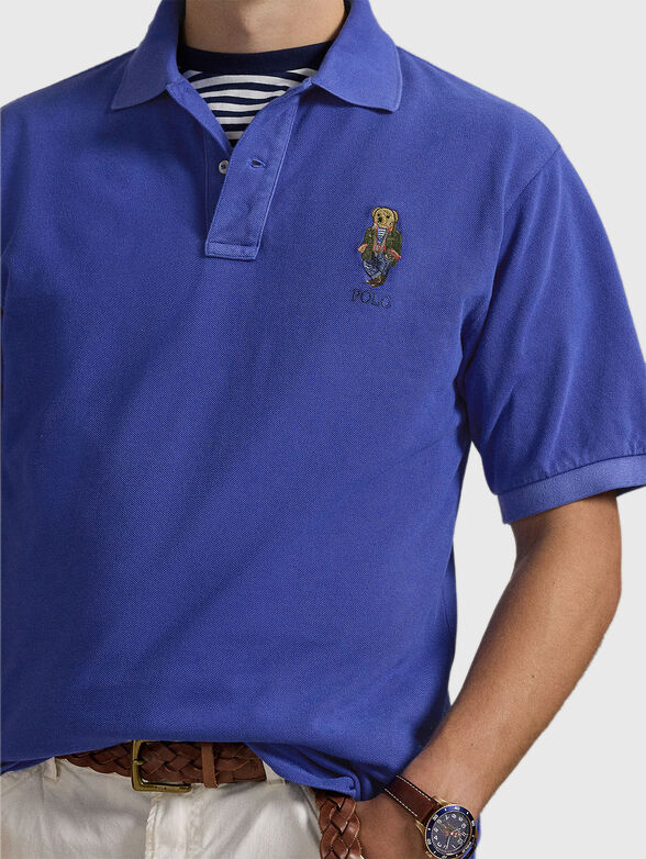 Cotton polo shirt with Polo Bear embroidery - 4