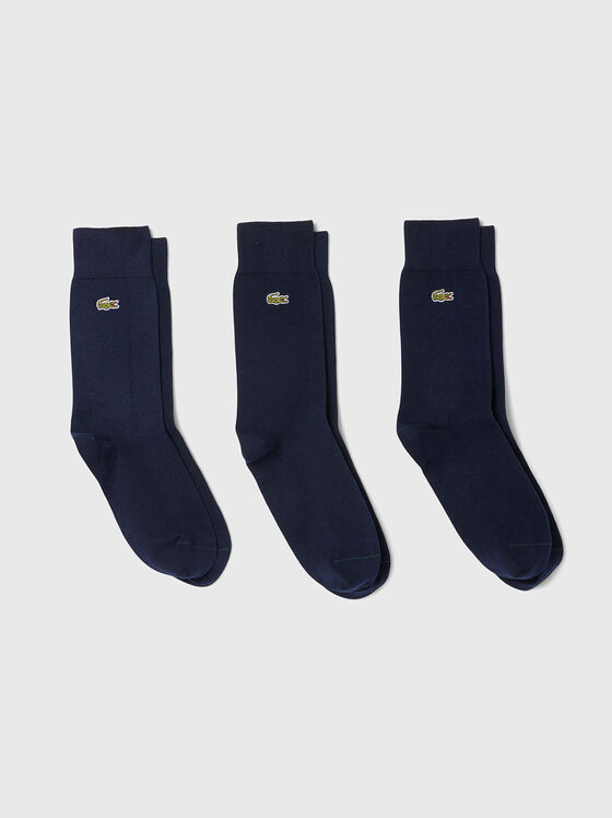 Комплект от три чифта дълги чорапи - 1