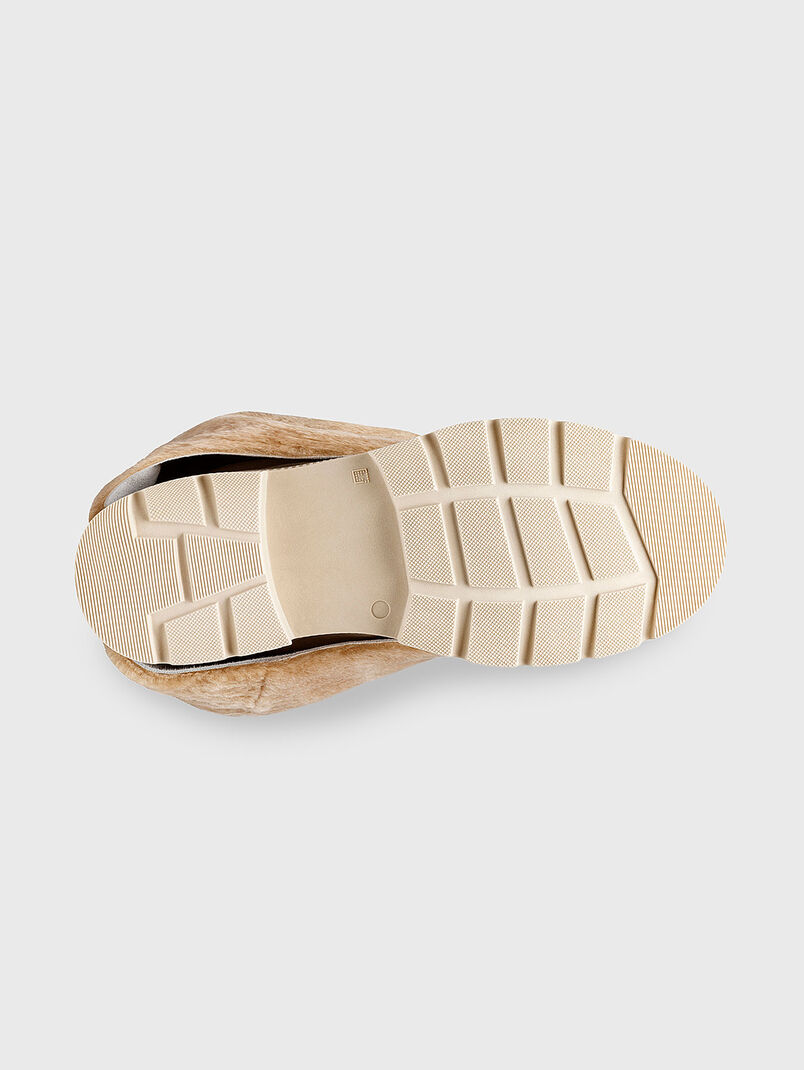 TURIN 8 leather boots with wool detail - 3