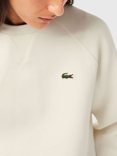 Dark blue sweatshirt with logo detail  - 4