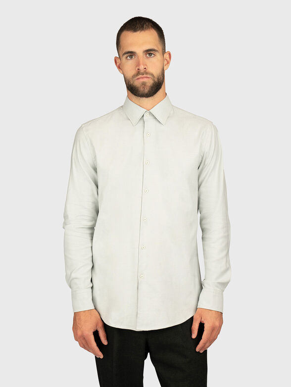 Micro print cotton shirt - 1