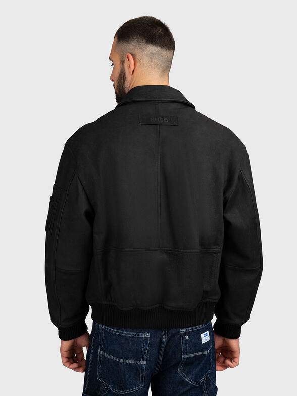 Black leather jacket - 2