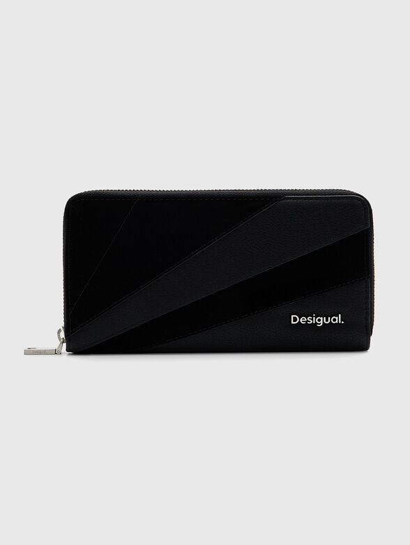 Black wallet with logo - 1