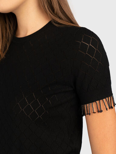 Slim short sleeve sweater - 4