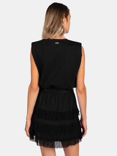 Dress with contrasting print - 4