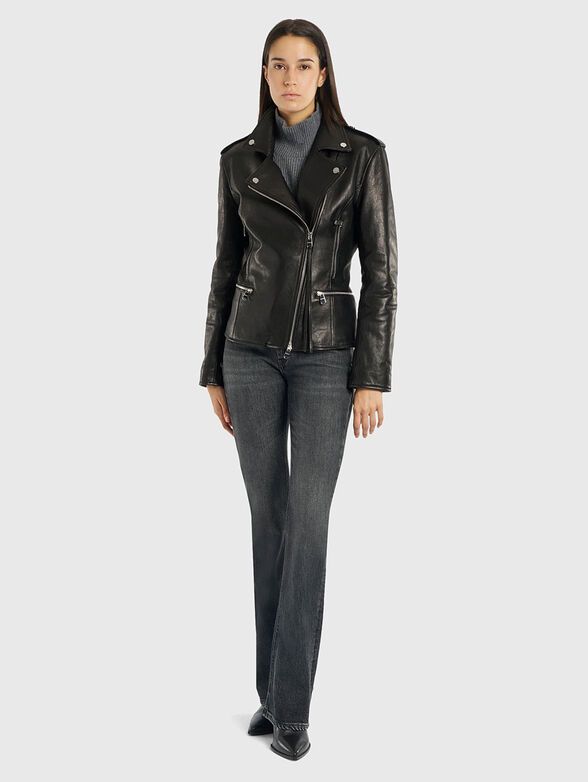 Slim biker jacket in nappa leather - 2