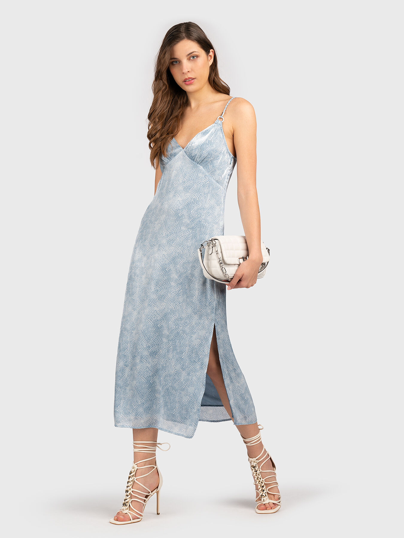 Midi blue dress brand MICHAEL KORS Globalbrandsstore en